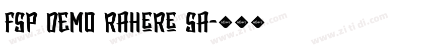FSP DEMO Rahere Sa字体转换 FSP DEMO Rahere Sa字体转换